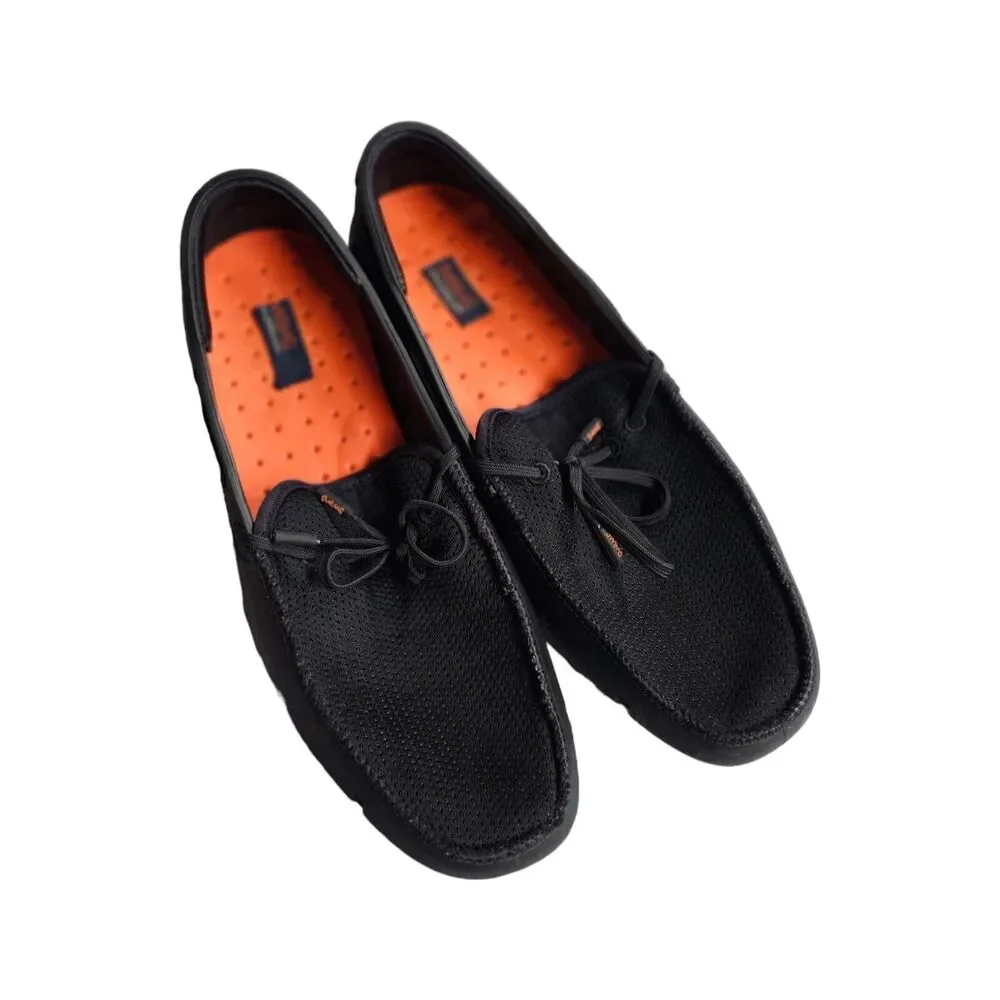SWIMS Boat Shoes Braided Lace Slip On Loafer Casual Water Blue‎ 9